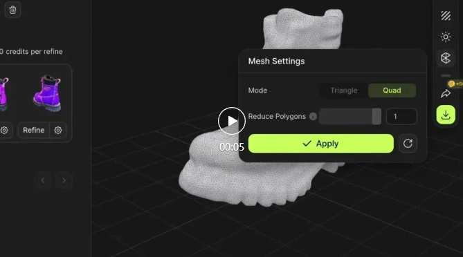 AI生成3D模型发展到哪了？Meshy-2更好的几何、贴图、风格控制
